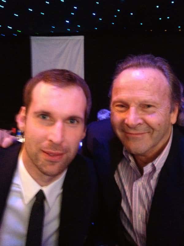 With Petr Cech