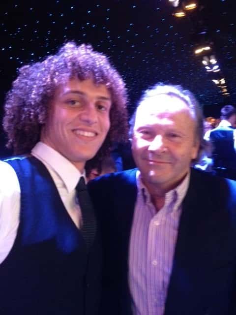 With David Luiz