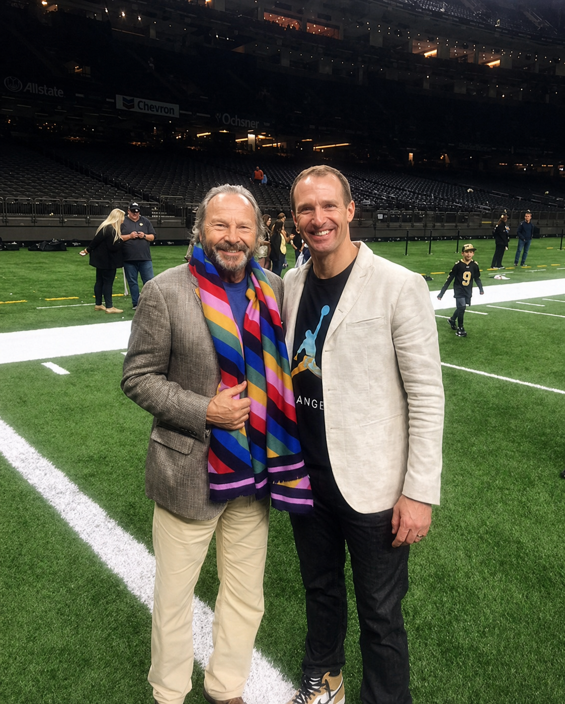 With Drew Brees at The Saints