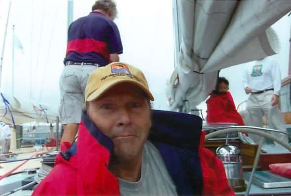 All at sea – America's Cup yacht Rhode Island