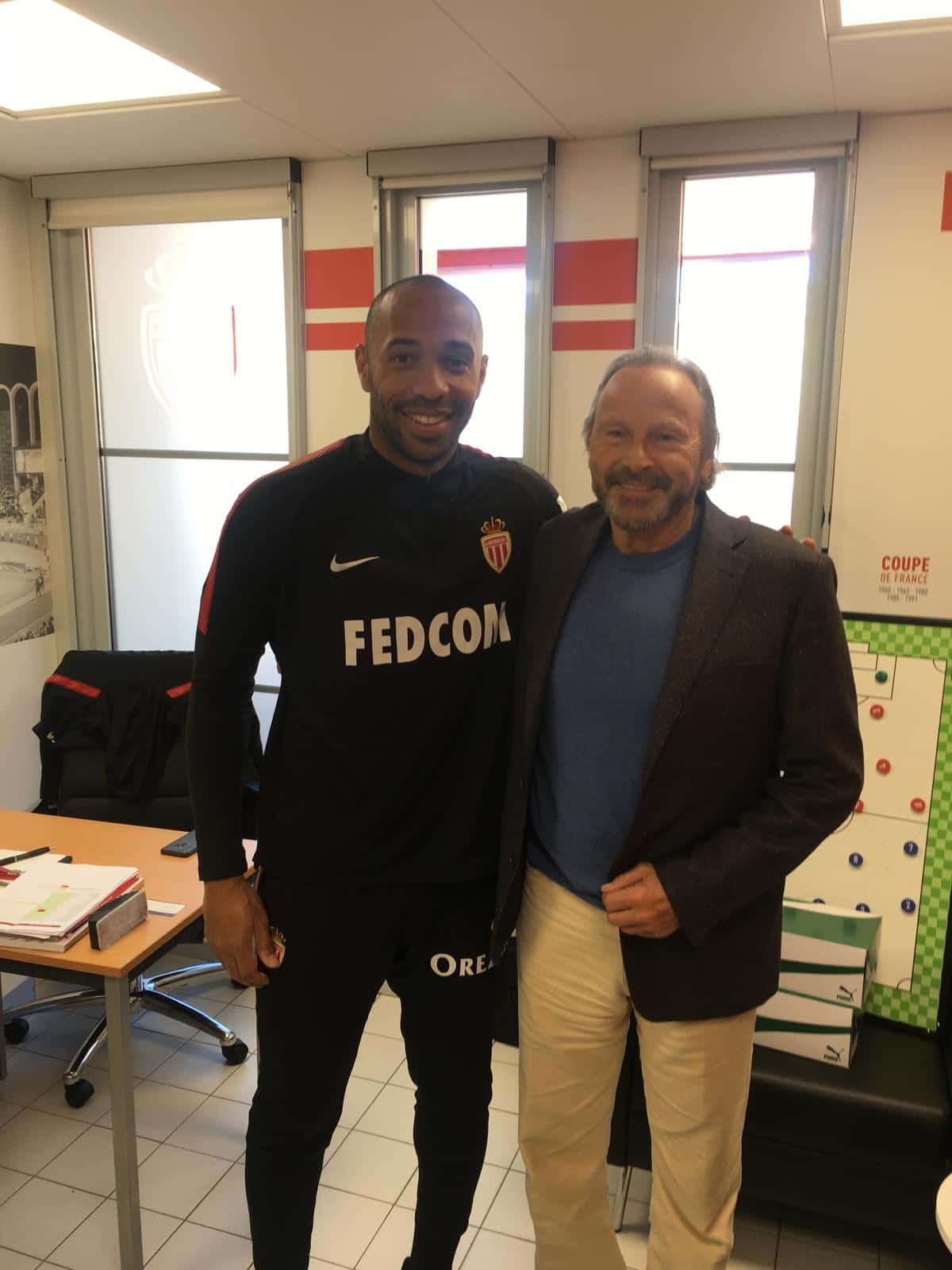 With Thierry Henry