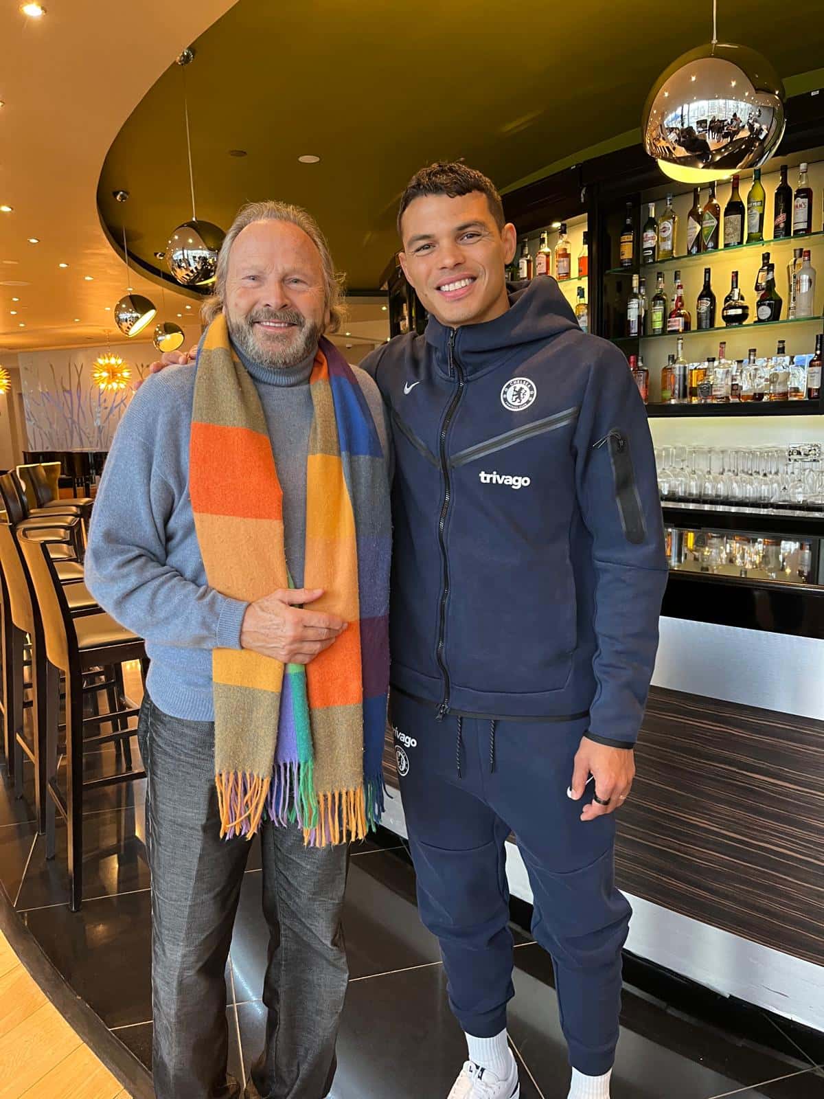 With Thiago Silva