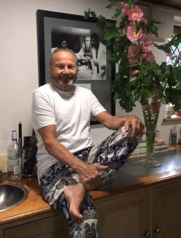 Max relaxing at home